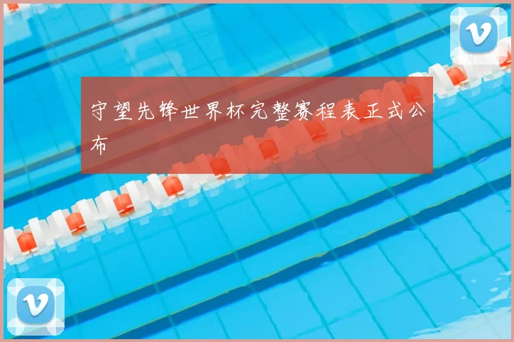 守望先锋世界杯完整赛程表正式公布